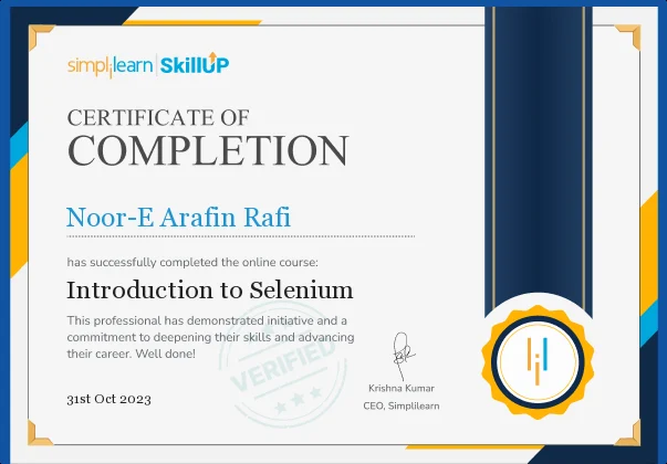 Introduction to Selenium — Simplilearn SkillUp